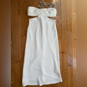 ZARA CUT OUT CHAIN DRESS LARGE